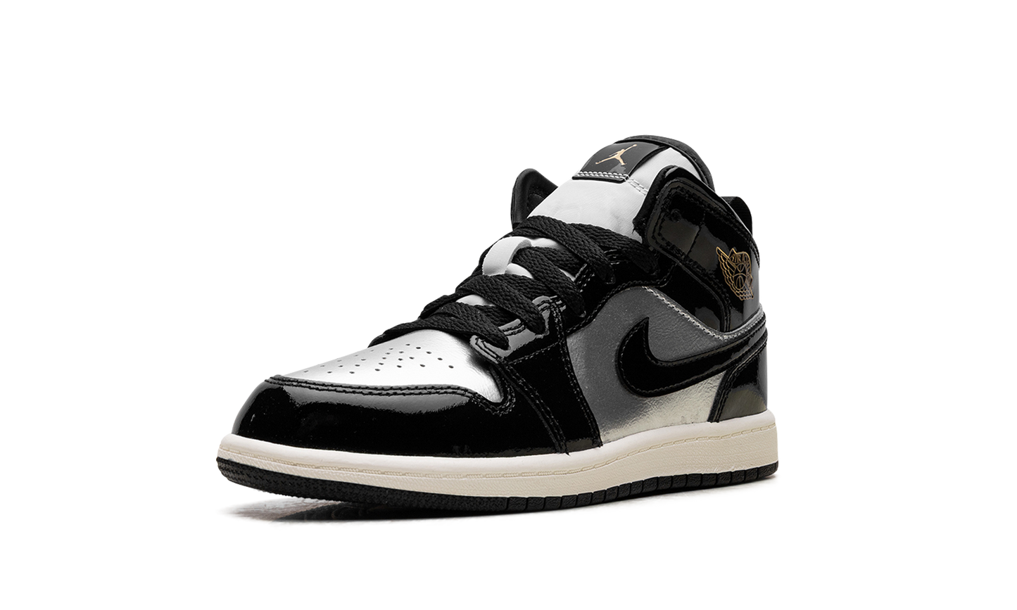 Jordan 1 Mid SE PS "Black Metallic Silver Sail Metallic Gold" FZ3937 001