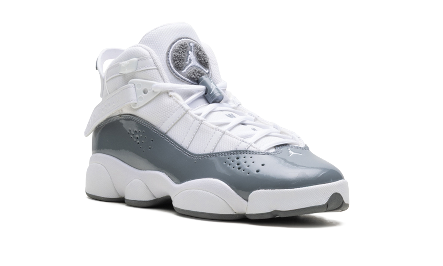 Air Jordan 6 RINGS GS "WHITE COOL GREY" 323419 121