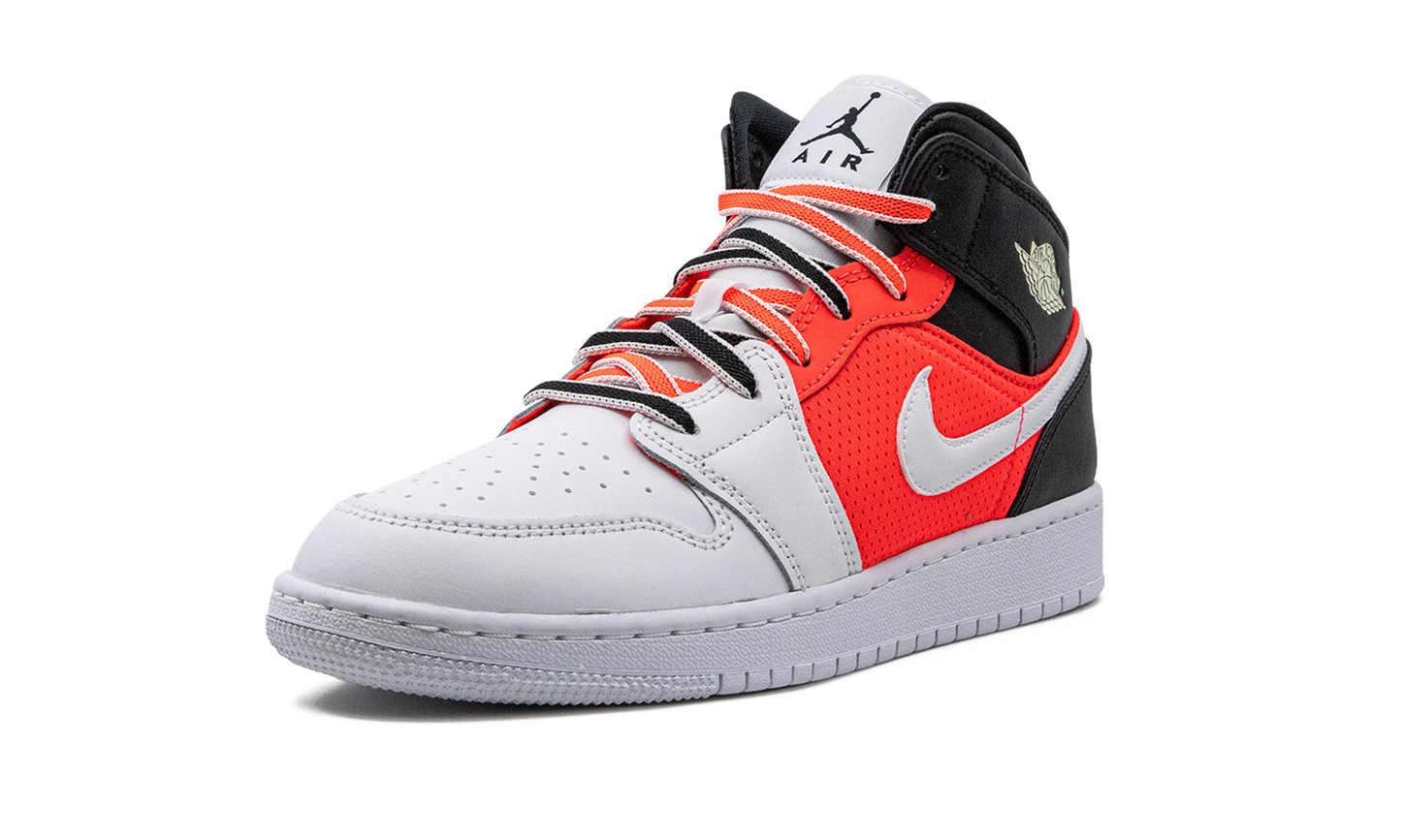 Air Jordan 1 Mid SE GS "White Infrared" FB4417 016