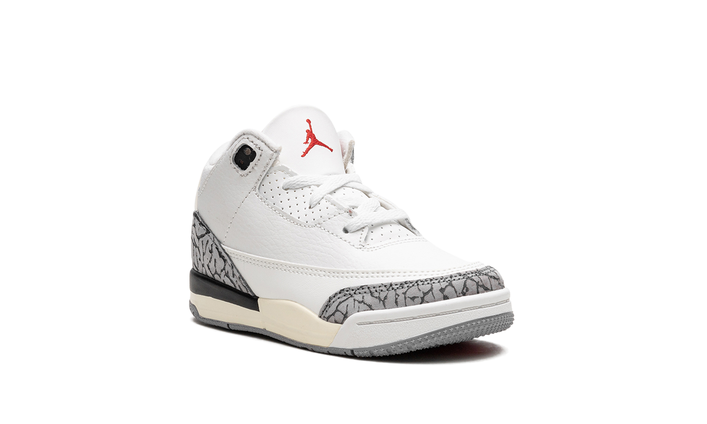Air Jordan 3 TD "White Cement Reimagined 2023" DM0968 100