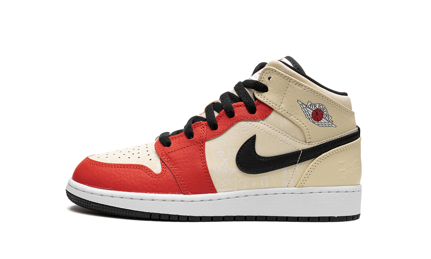 Jordan 1 Mid SS GS "Dunk Contest '88" DV7012 100