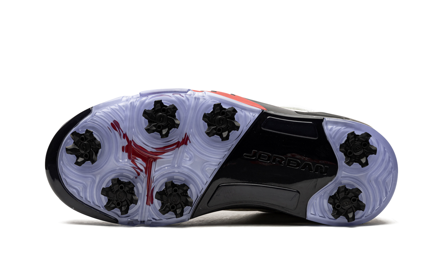 Air Jordan 5 Low Golf "Fire Red - Silver Tongue" CU4523 100