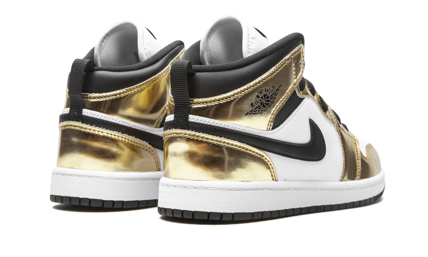 AIR JORDAN 1 MID SE PS "Metallic Gold"