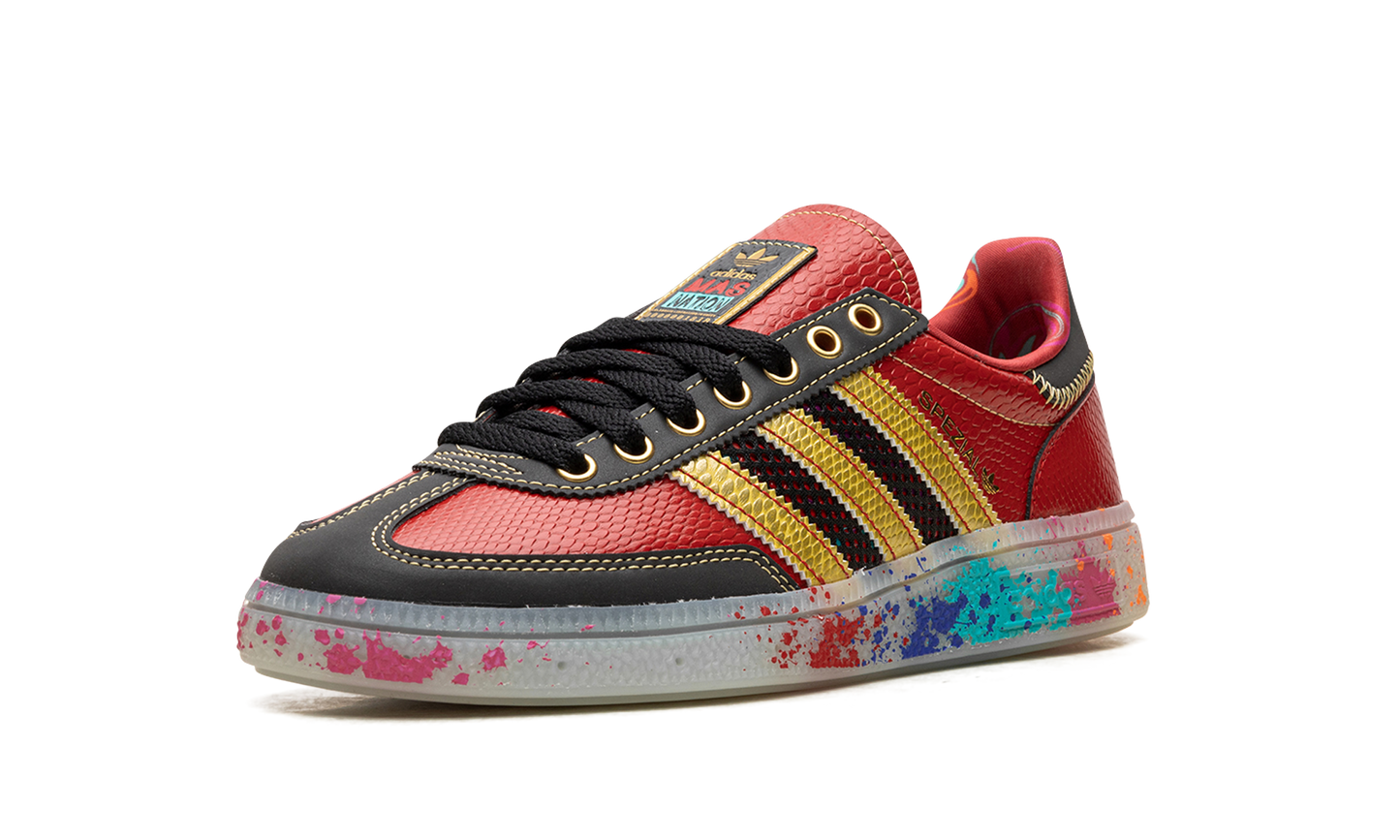 Handball Spezial "S.E.E.D. - Scarlet Gold Paint Splatter" ID8617