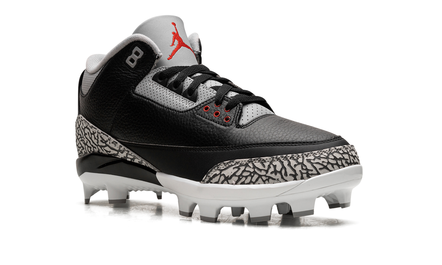 Air Jordan 3 Cleats "Black Cement" FZ8627 001