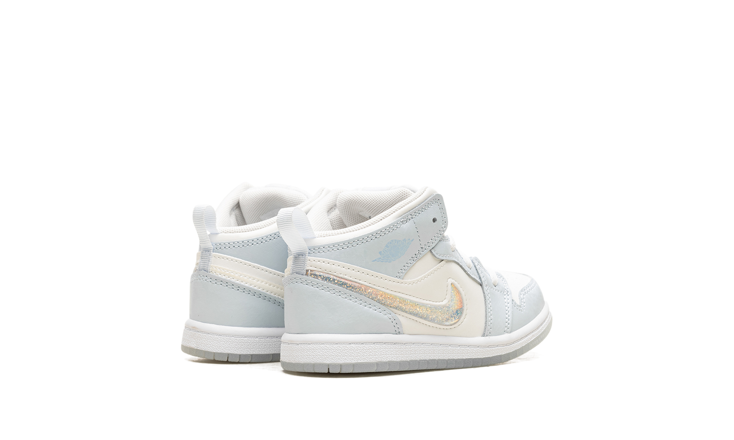 Air Jordan 1 Mid TD "Glitter Swoosh" FQ9116 400