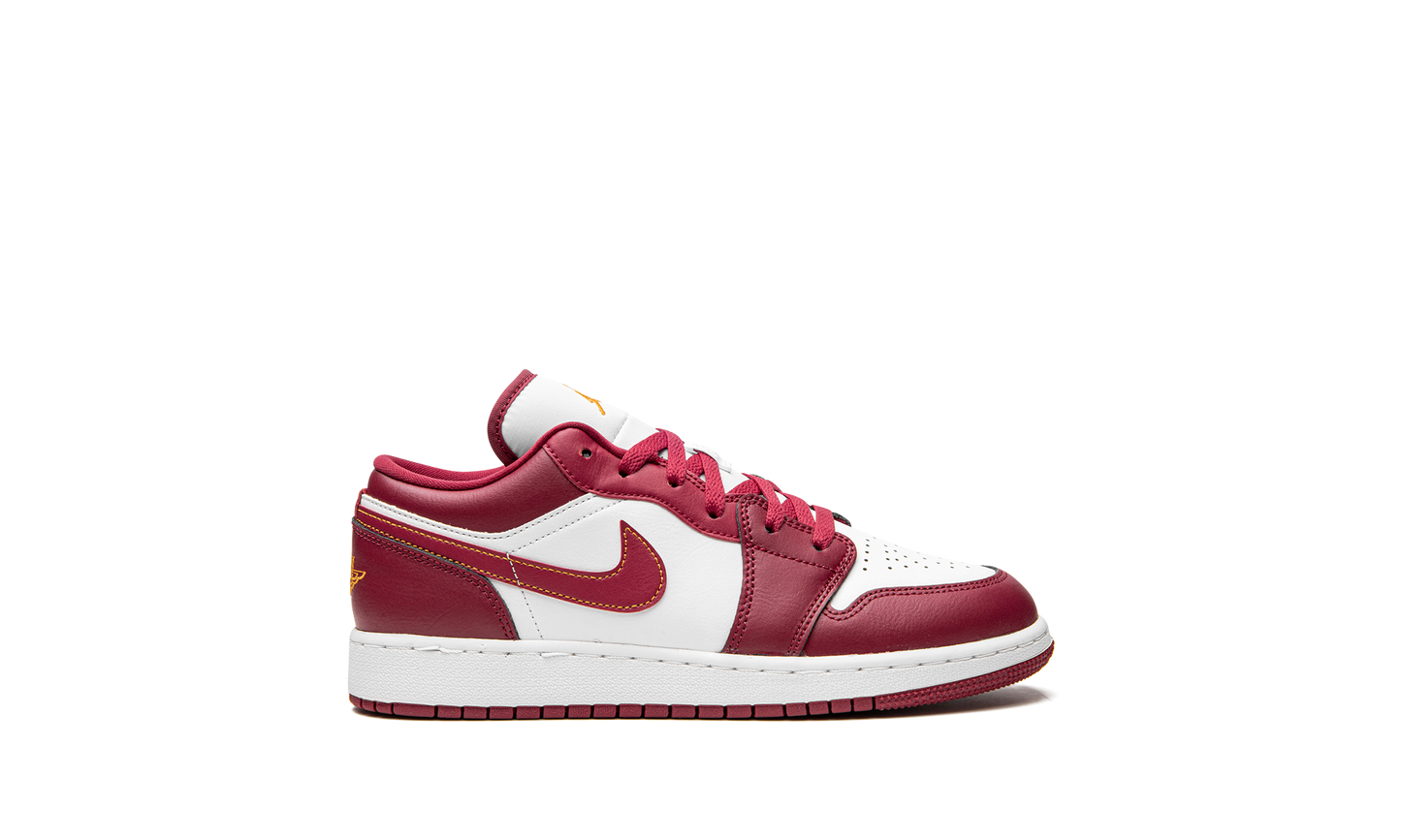 Air Jordan 1 Low GS "Cardinal Red" 553560 607