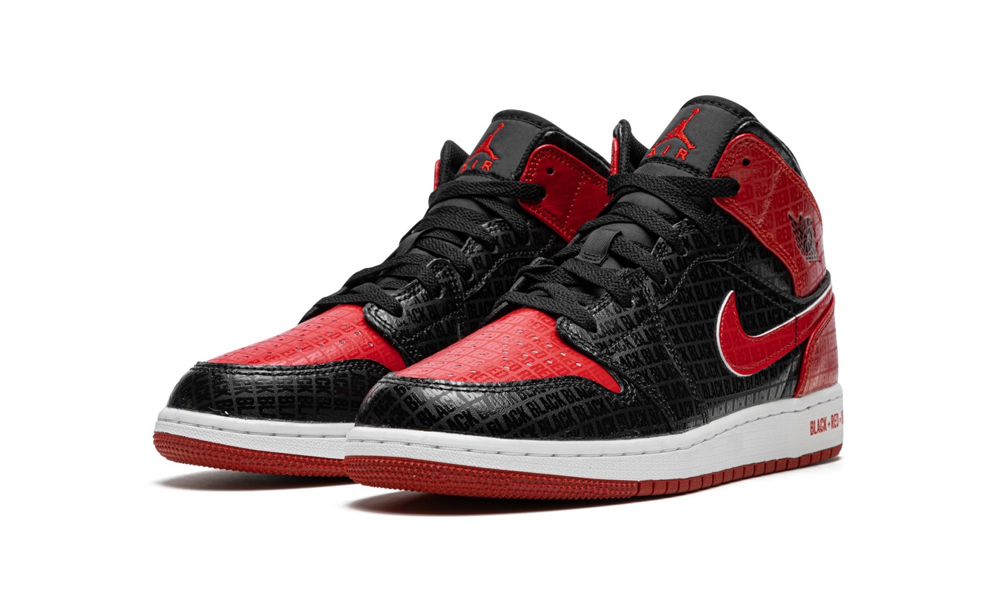 Air Jordan 1 Mid GS "Bred Text" DM9650 001