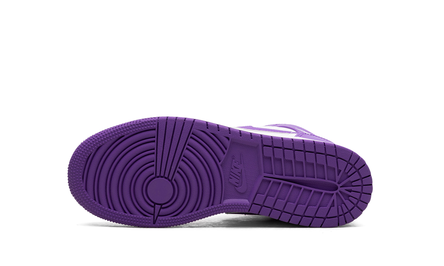 AIR JORDAN 1 MID GS "White / Purple Venom" DQ8423 511