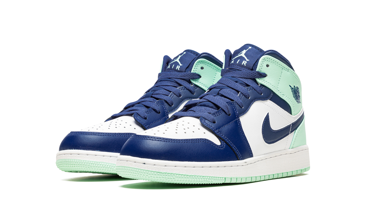 Air Jordan 1 Mid GS "Blue Mint" 554725 413