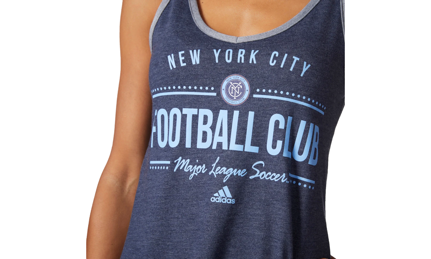 New York City Football Club V-Neck Tank Top "Grey" BU2613