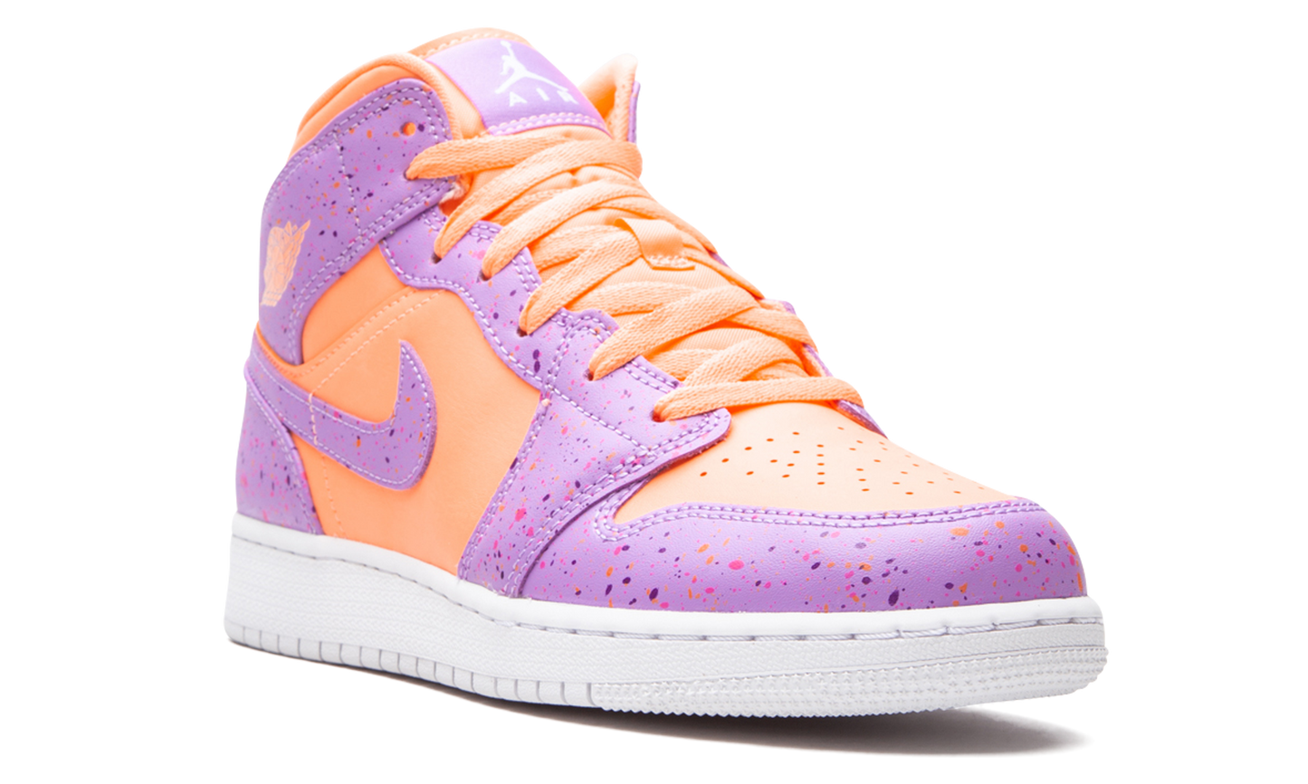 Air Jordan 1 Mid SE GS "Orange Pulse / Atomic Violet"