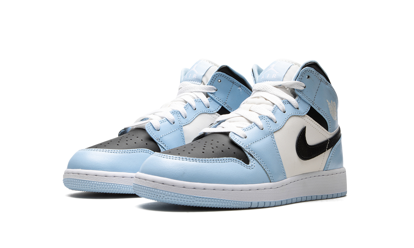 Air Jordan 1 Mid GS "Ice Blue" 555112 401