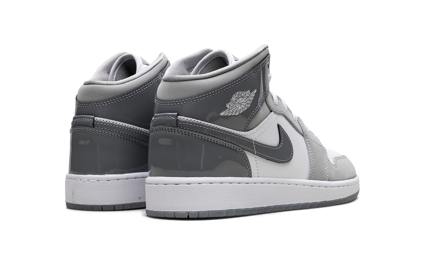 Jordan 1 Mid GS "White Medium Cool Grey" HF3193 100