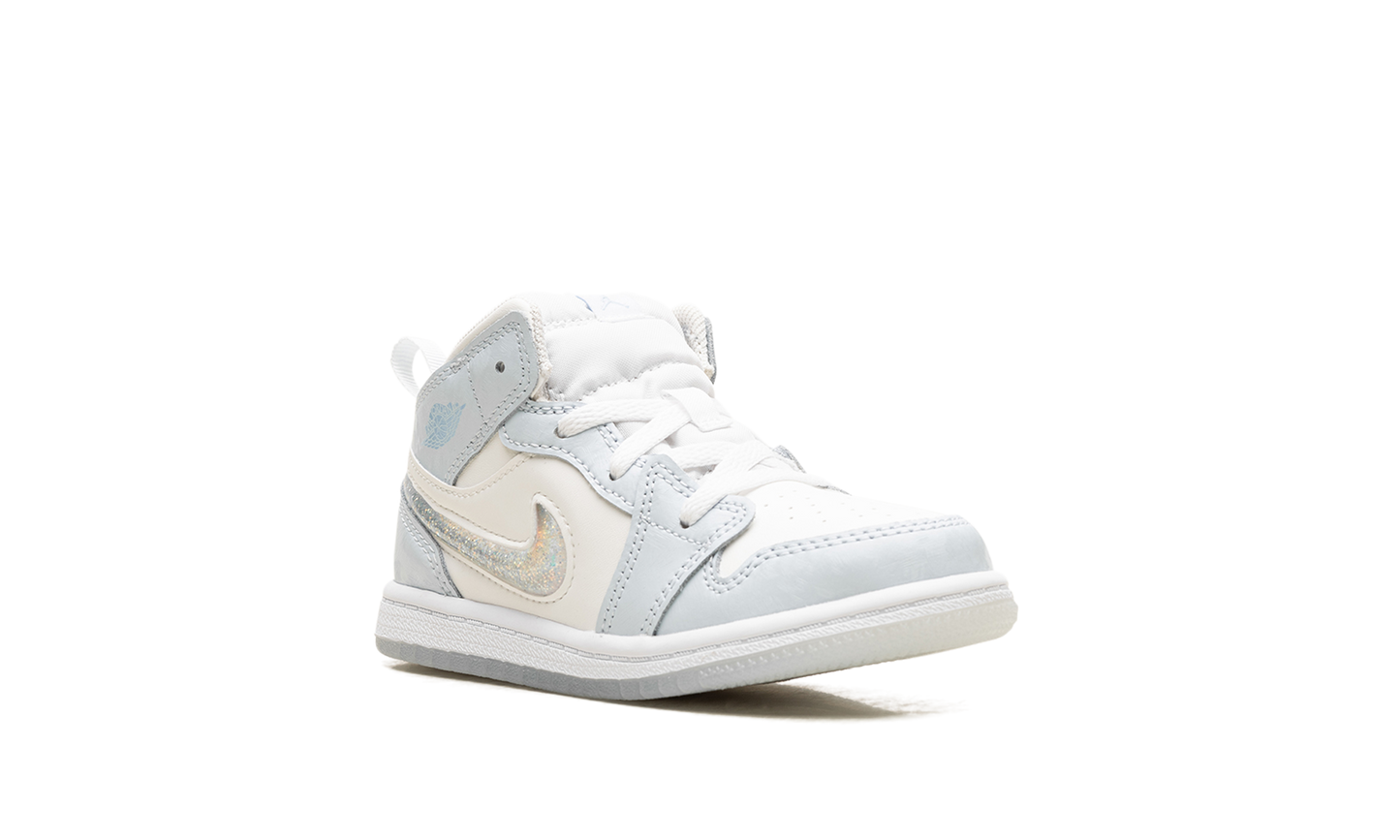 Air Jordan 1 Mid TD "Glitter Swoosh" FQ9116 400