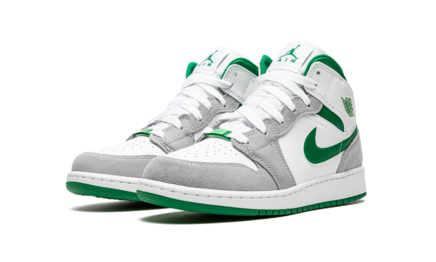 Air Jordan 1 Mid SE GS "Grey / Pine Green" DC7248 103