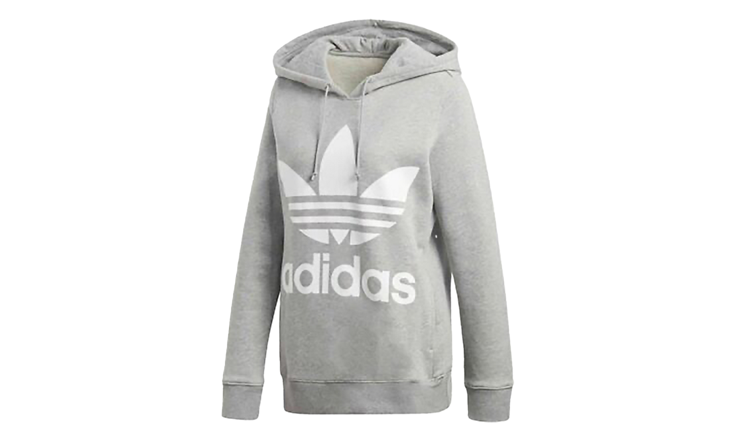 Trefoil Pull Over Hoodie "Grey Heather / White" CY6665