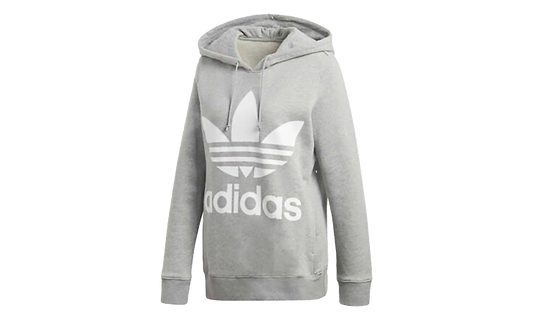 Trefoil Pull Over Hoodie "Grey Heather / White" CY6665