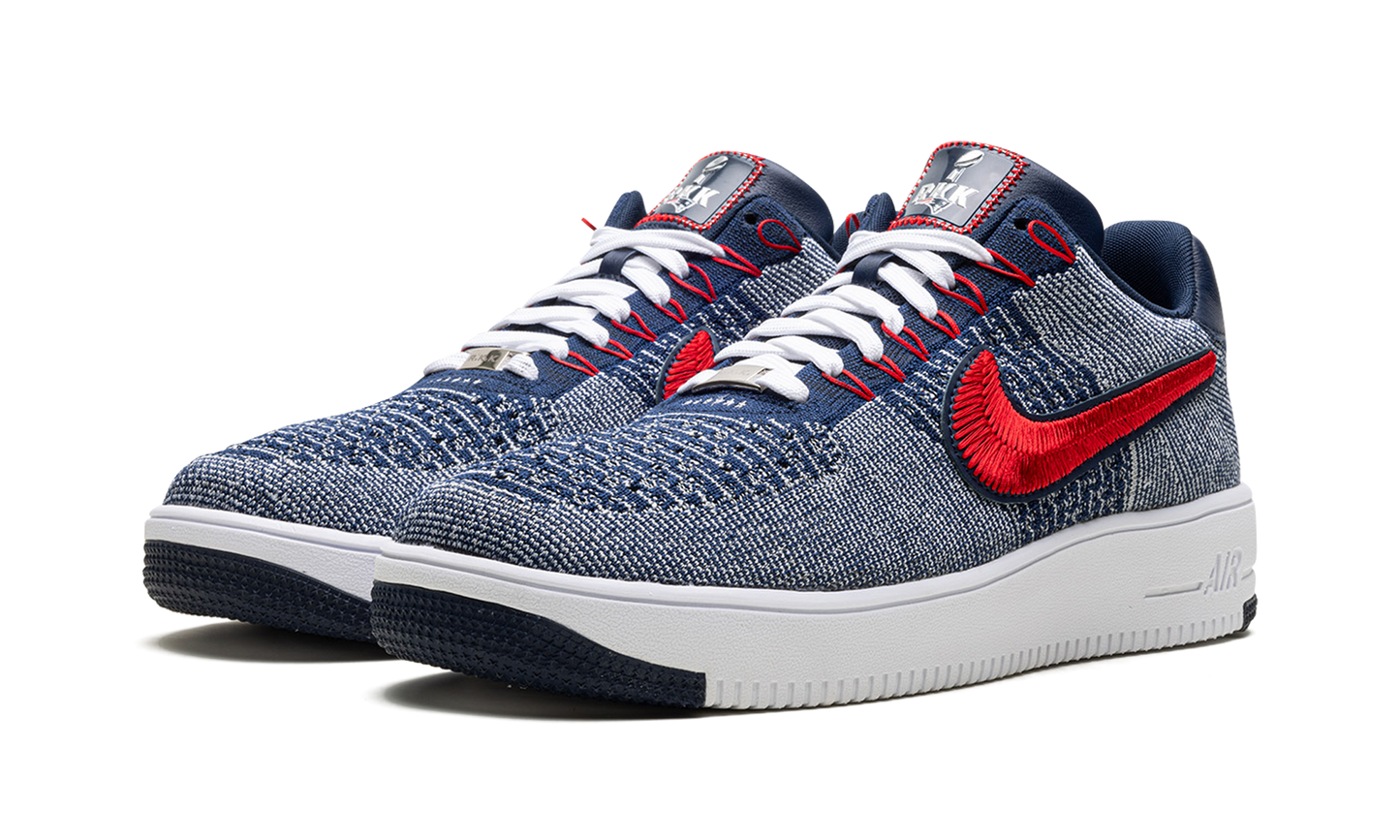 Air Force 1 Ultra Flyknit Low "Patriots Robert Kraft Wolf Grey" FV4079 012