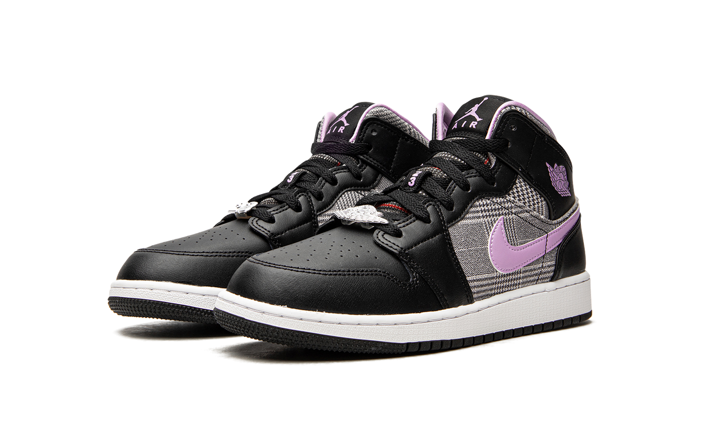 Air Jordan 1 Mid GS "Houndstooth" DC7226 015