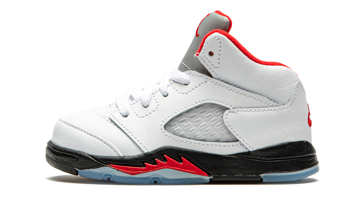 Air Jordan 5 Retro TD "Fire Red Silver Tongue 2020" 440890 102