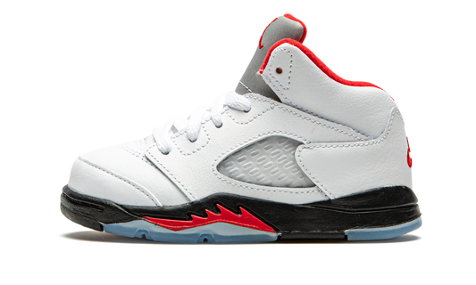 Air Jordan 5 Retro TD "Fire Red Silver Tongue 2020" 440890 102