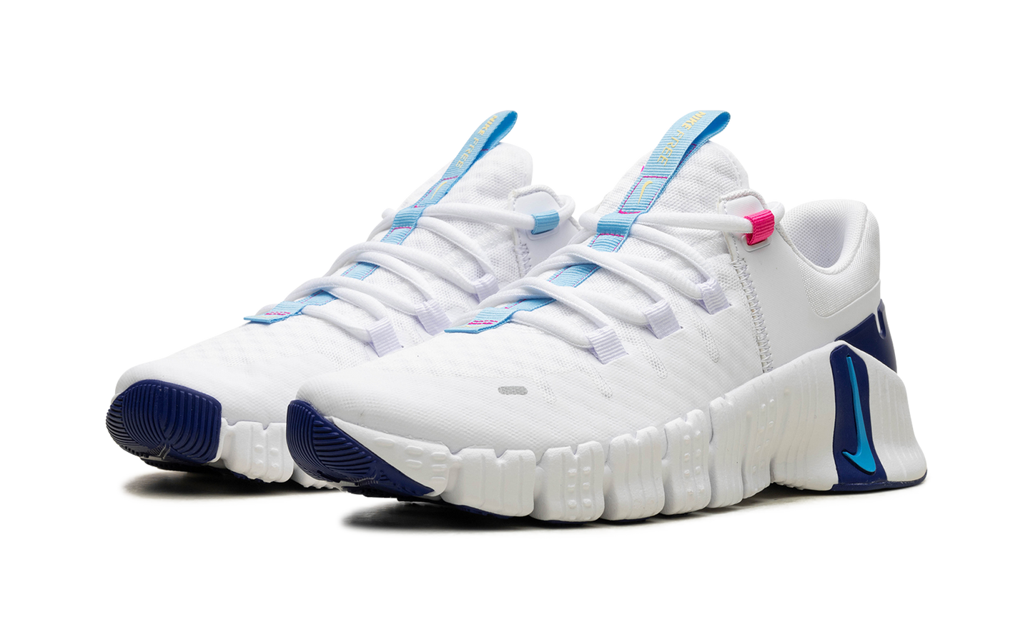 FREE METCON 5 WMNS "WHITE AQUARIUS BLUE" DV3950 103