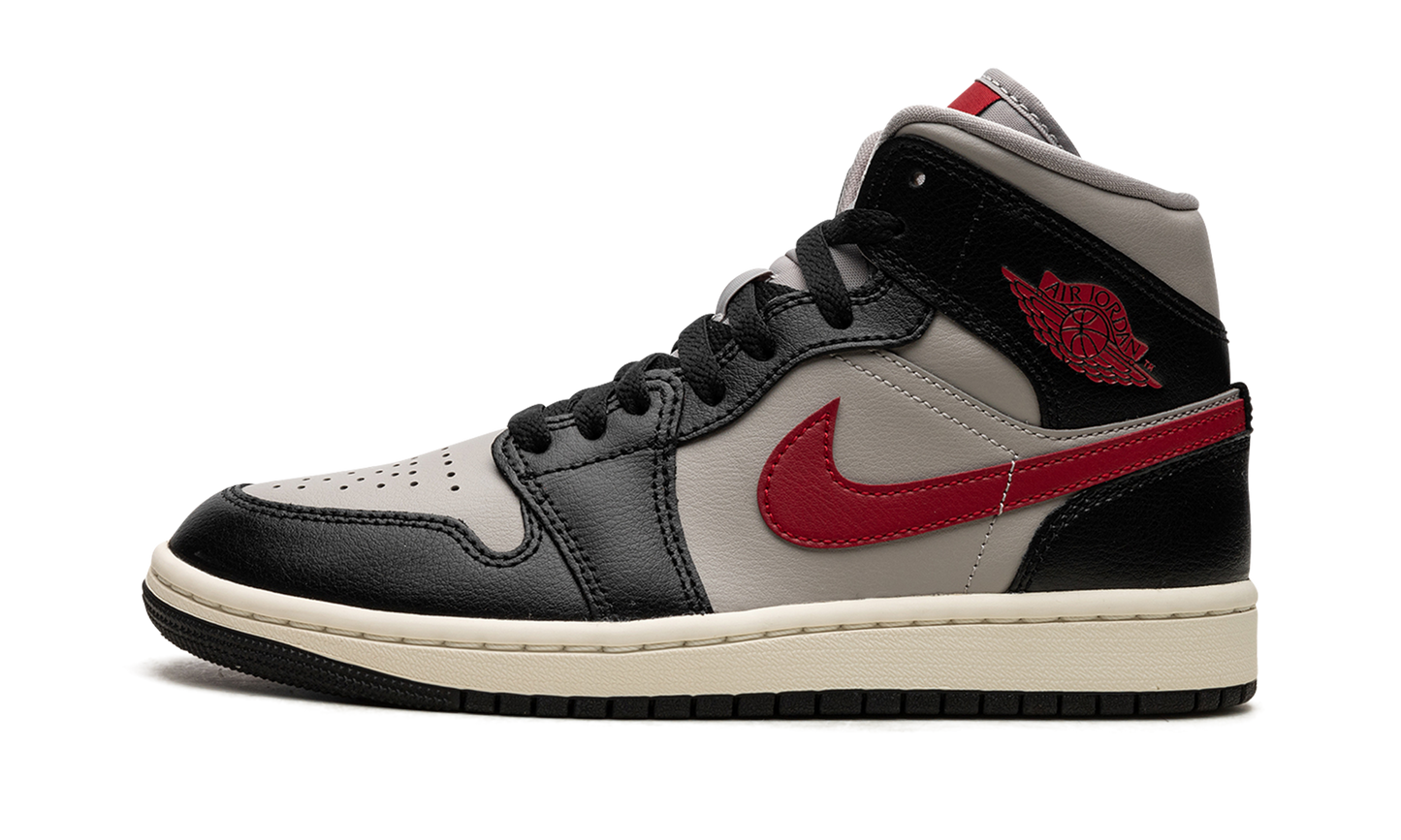 AIR JORDAN 1 MID WMNS "Black / Gym Red / College Grey" BQ6472 060