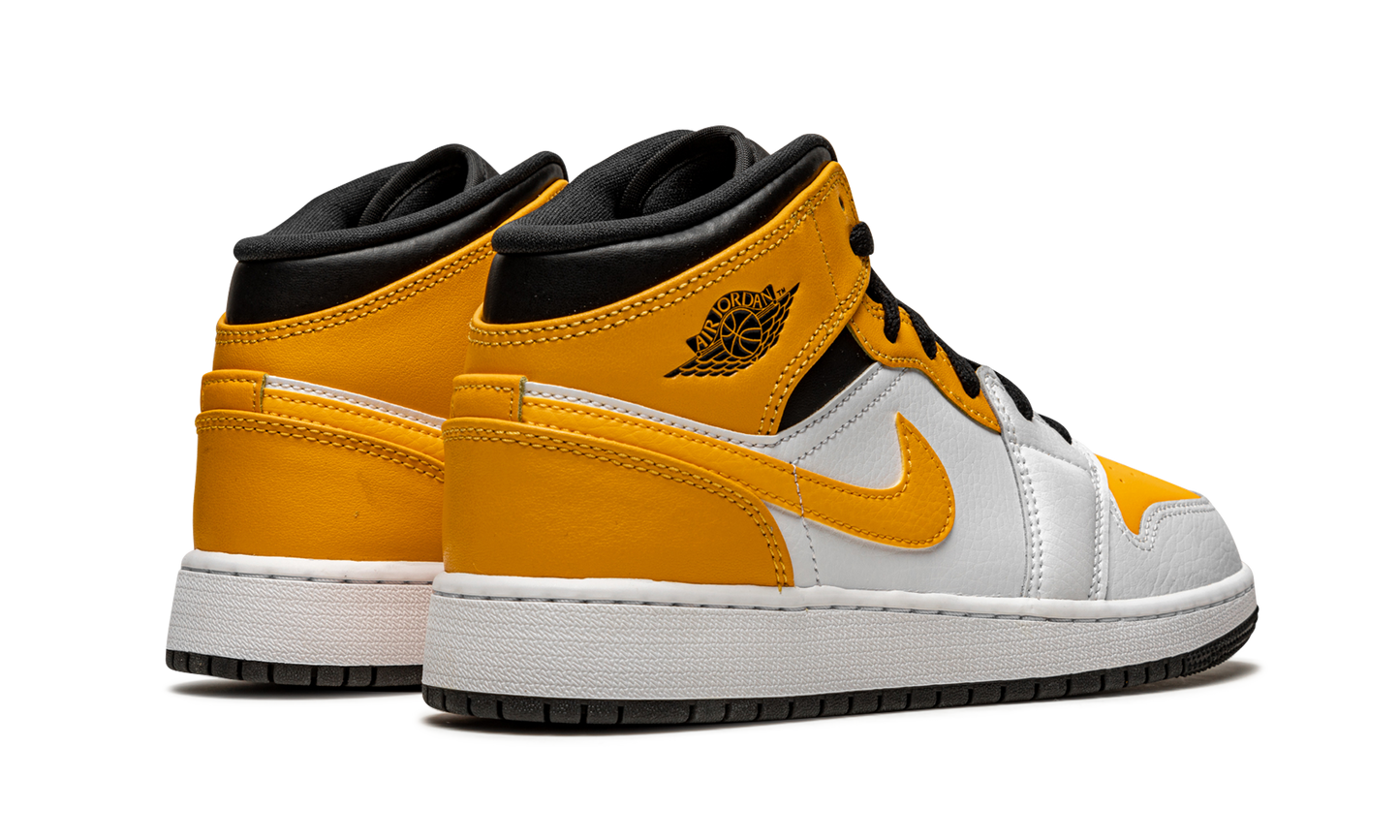 Jordan 1 Mid GS "White / University Gold" 554725 170