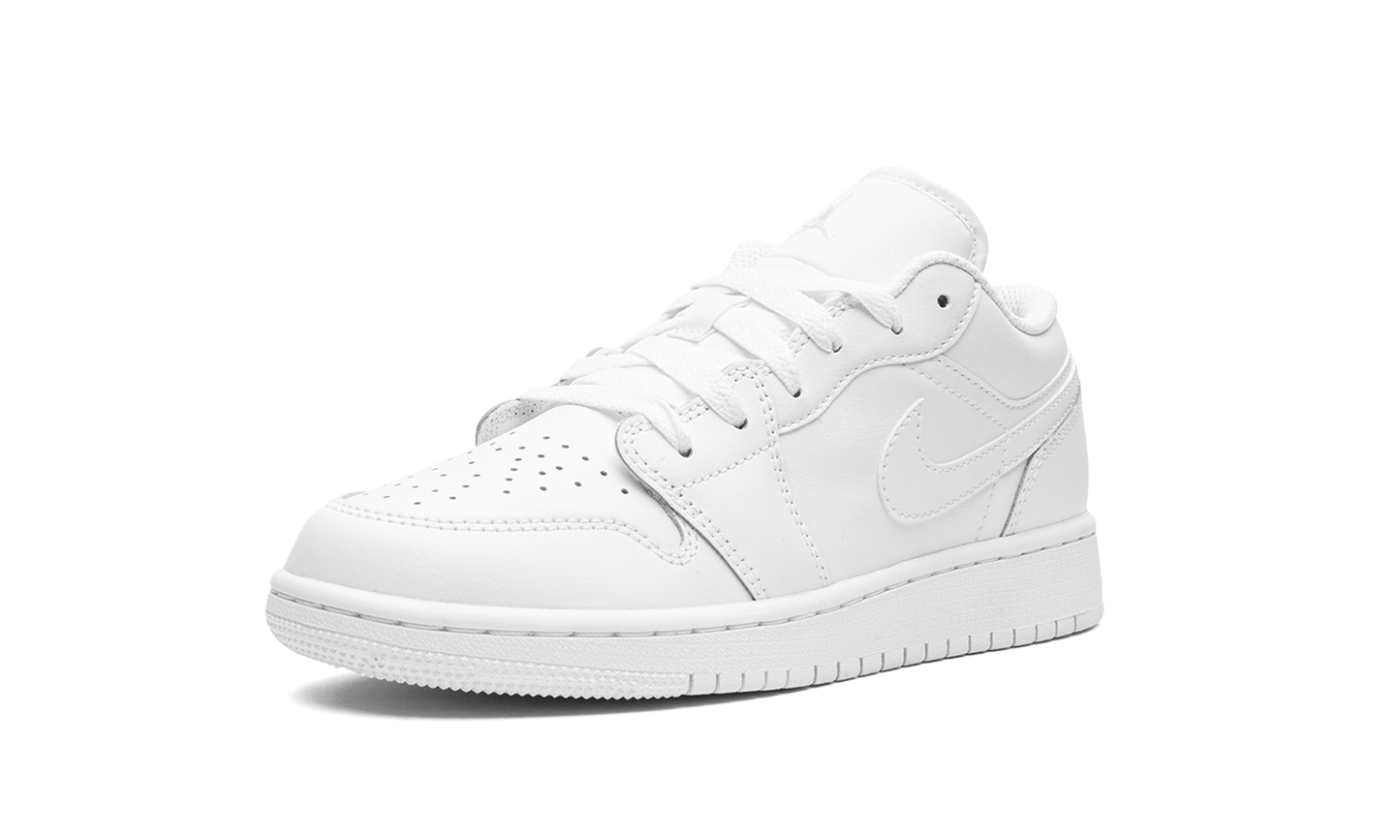 Air Jordan 1 Low GS "Triple White" 553560 136