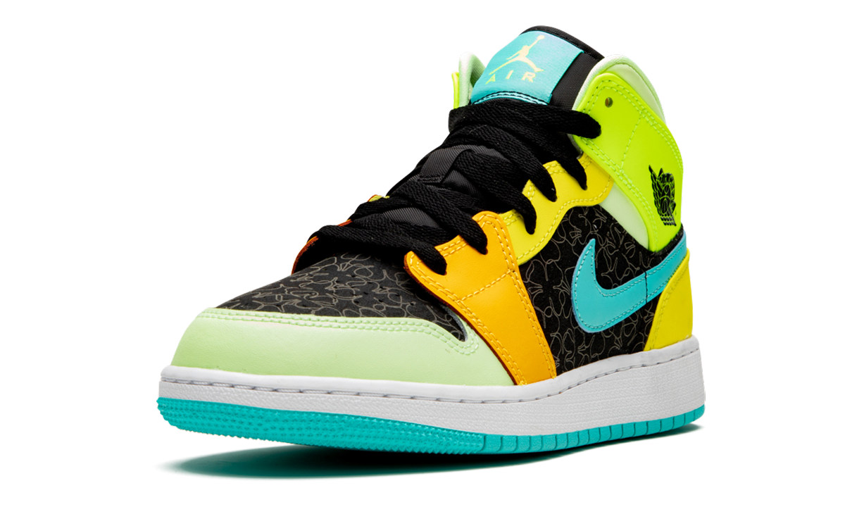 Air Jordan 1 Mid SE GS "Four Leaf Clover" BQ6931 037