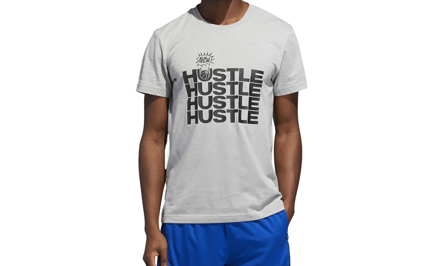 New Hustle Graphic Tee "Grey" DZ8630