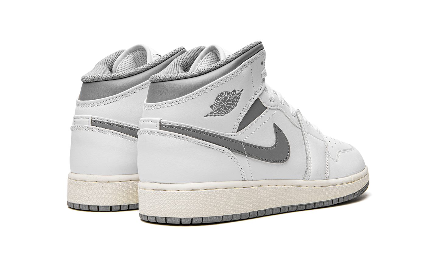 Air Jordan 1 Mid GS "Neutral Grey" 554725 135