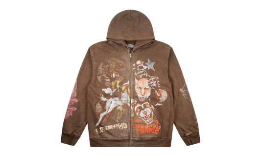 Utopia CM Zip Up Hoodie "Australia - Brown" TSUC19