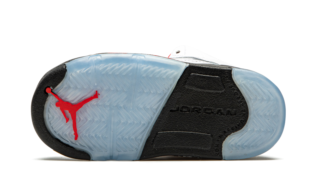 Air Jordan 5 Retro TD "Fire Red Silver Tongue 2020" 440890 102