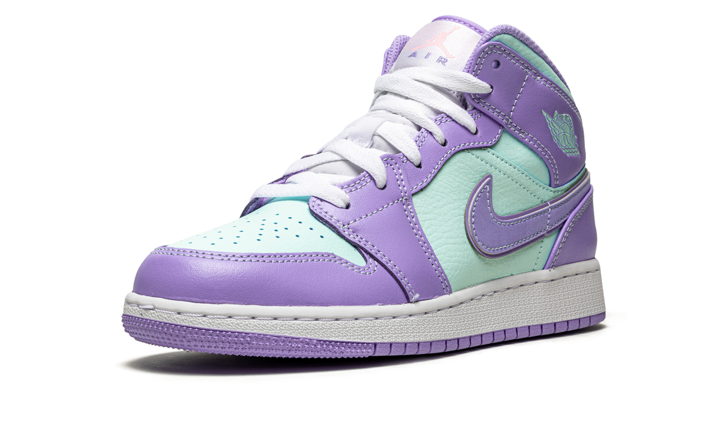 Air Jordan 1 Mid GS "Purple Pulse / Arctic Punch" 554725 500