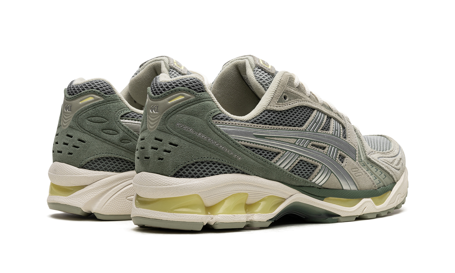 GEL KAYANO 14 "Olive Grey Pure Silver"