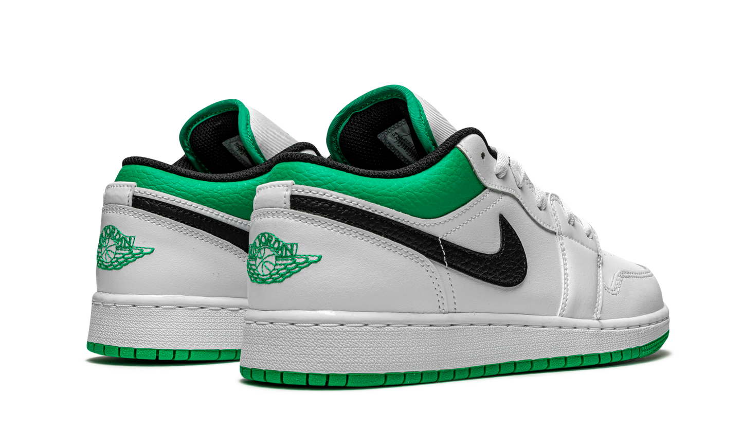 Air Jordan 1 Low GS "White / Stadium Green" 553560 129
