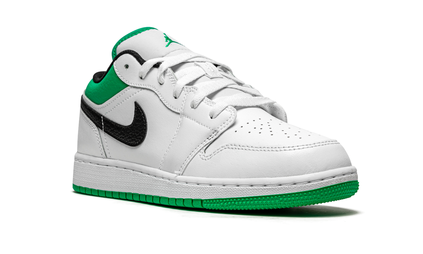 Air Jordan 1 Low GS "White / Stadium Green" 553560 129