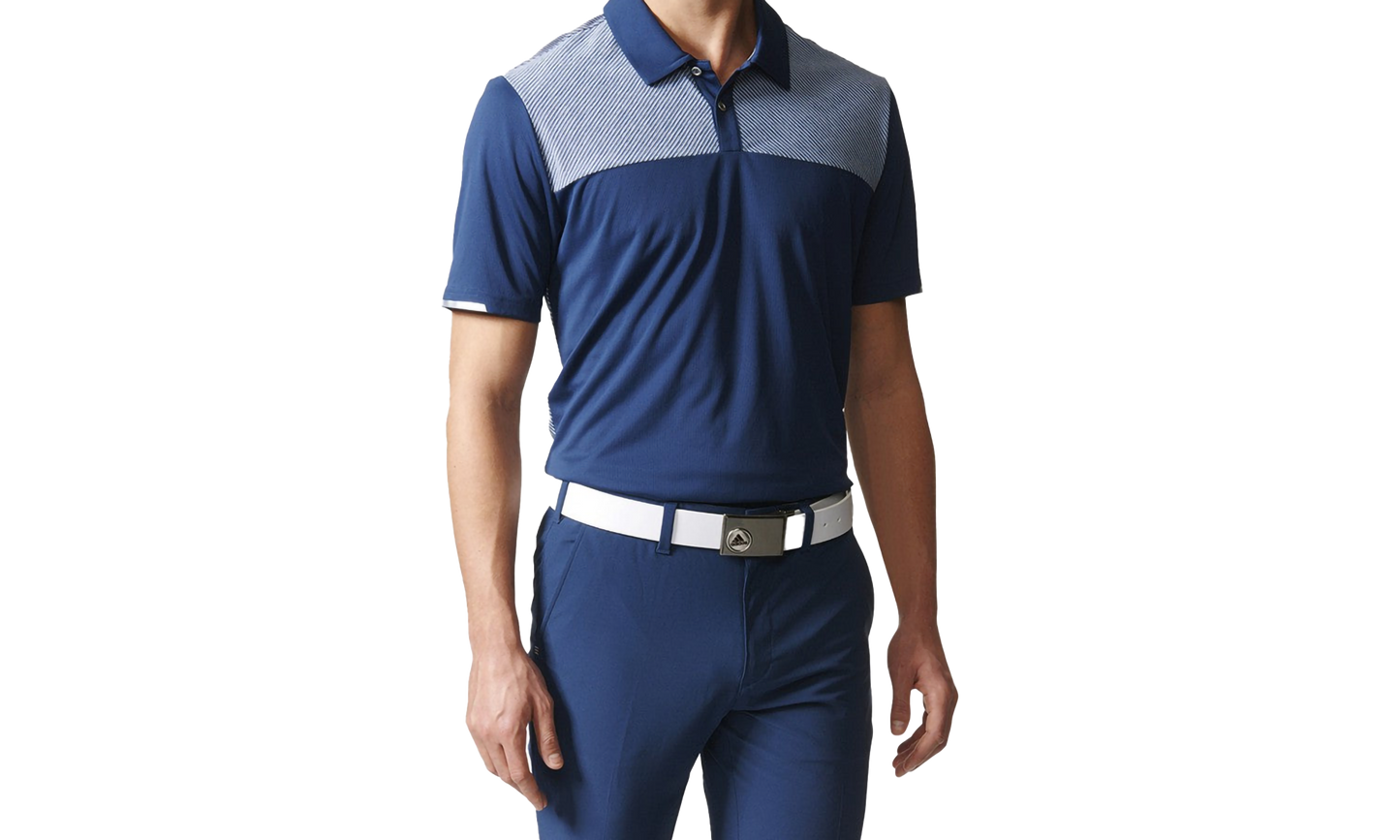 Climachill Heatherblock Golf Polo Shirt "Blue" BC2943