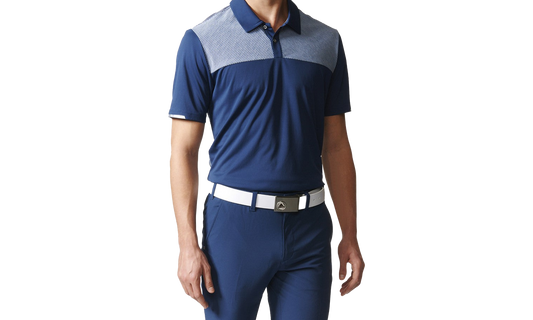 Climachill Heatherblock Golf Polo Shirt "Blue" BC2943