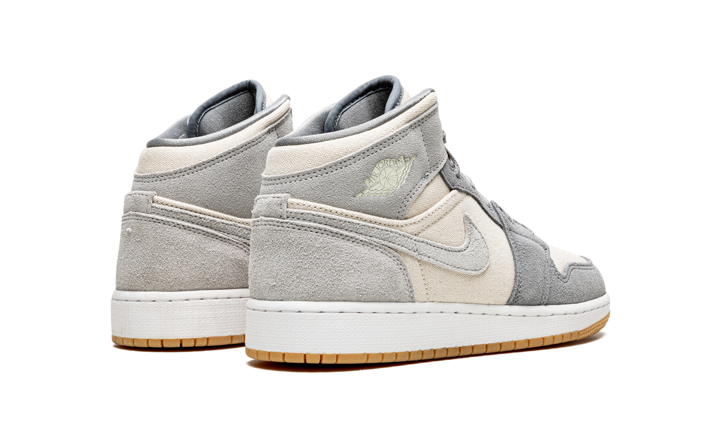 Air Jordan 1 Mid SE GS "Coconut Milk / Particle Grey" DN4346 100