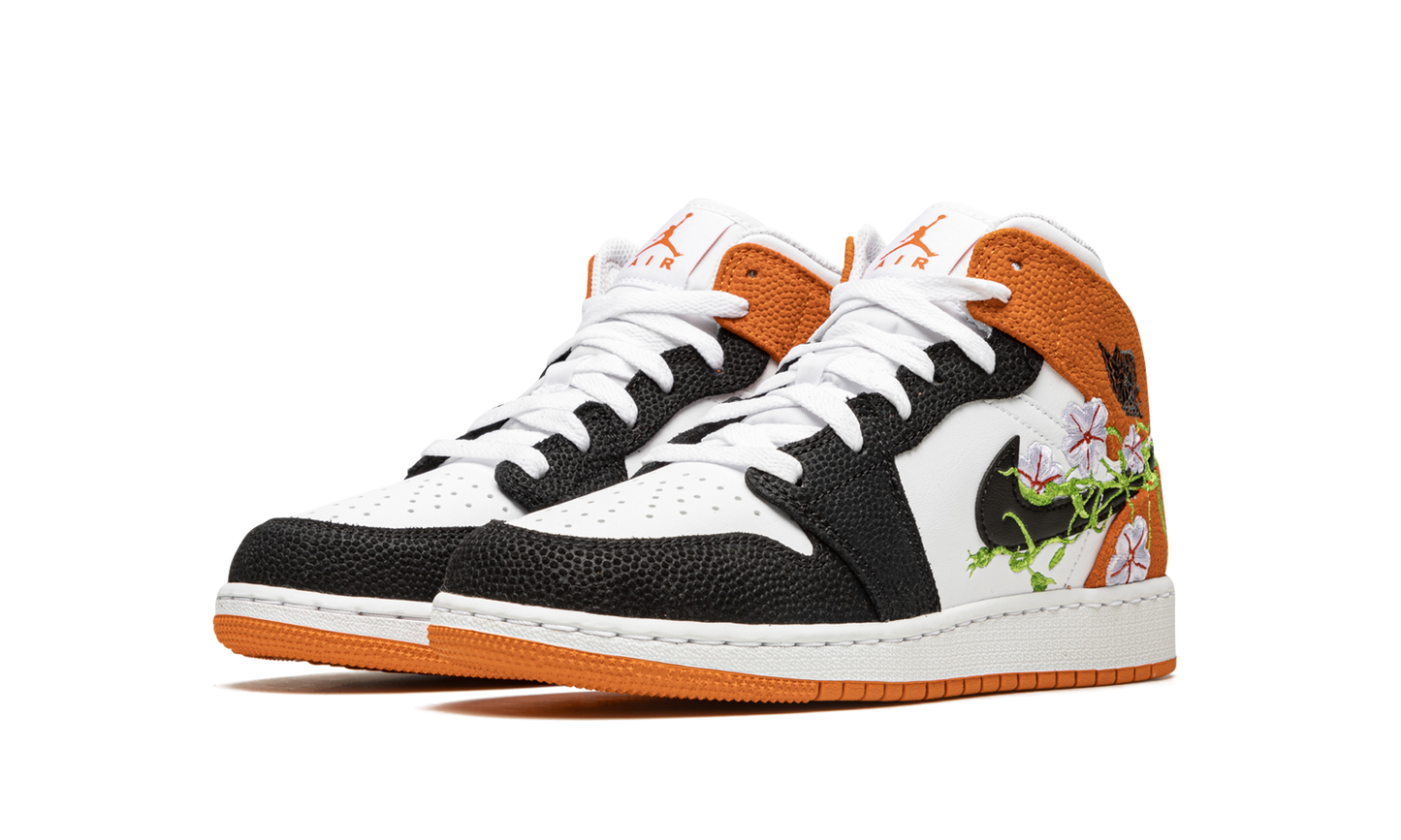 Air Jordan 1 Mid GS "Basketball Blossom" DQ8390 100