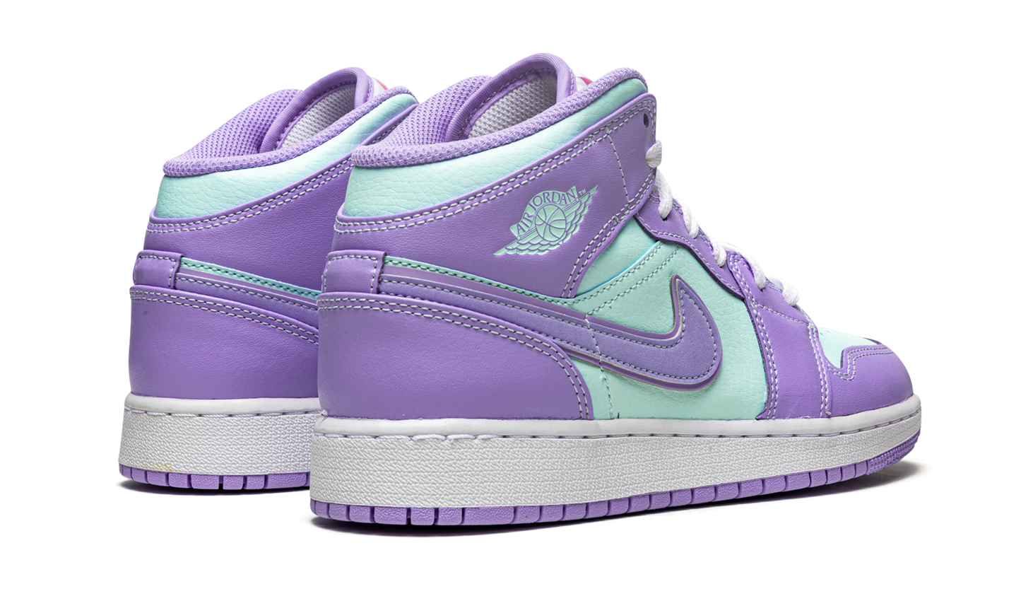 Air Jordan 1 Mid GS "Purple Pulse / Arctic Punch" 554725 500