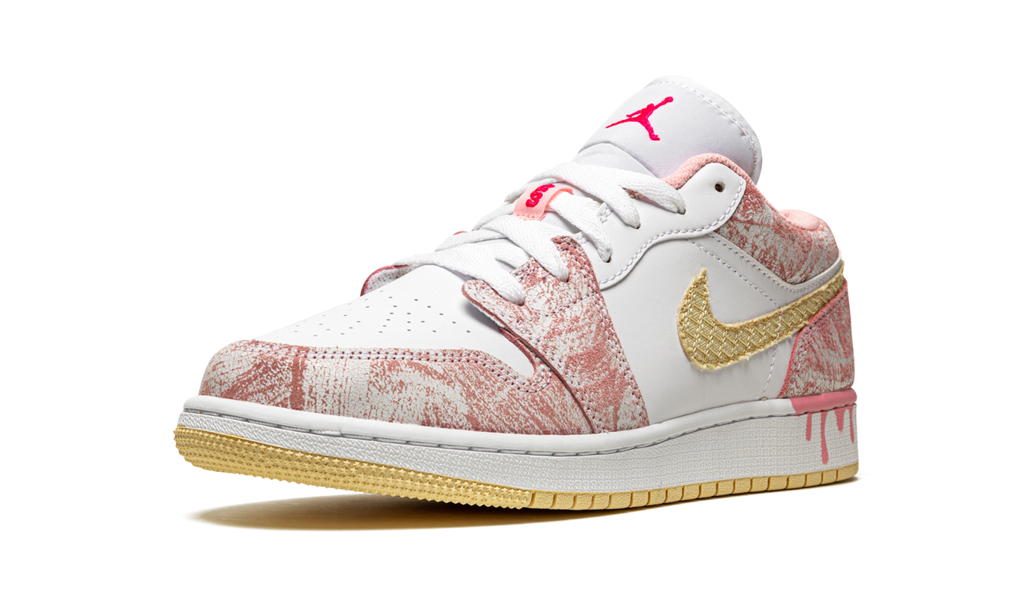 Air Jordan 1 Low SE GS "Paint Drip" CW7104 601