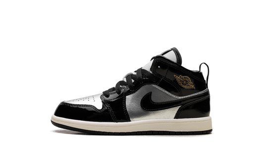 Jordan 1 Mid SE PS "Black Metallic Silver Sail Metallic Gold" FZ3937 001