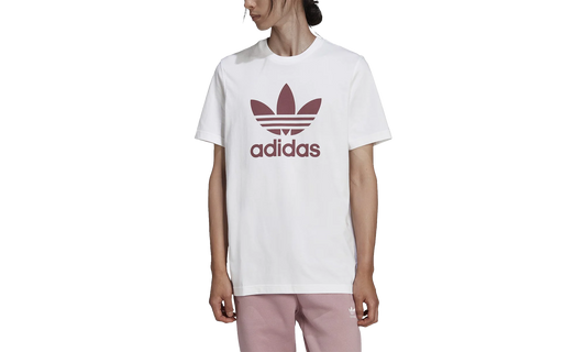 Adicolor Classics Trefoil Tee "White Burgundy" HE9514