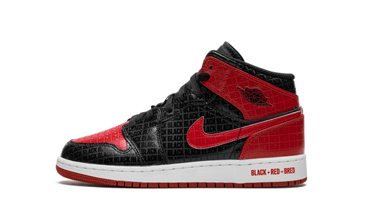 Air Jordan 1 Mid GS "Bred Text" DM9650 001