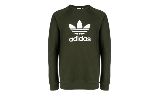 Trefoil Crewneck Sweatshirt "Night Cargo / White" DM7834