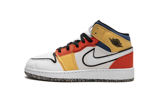 Air Jordan 1 Mid SE GS "Multi-Color Canvas" DV1316 100